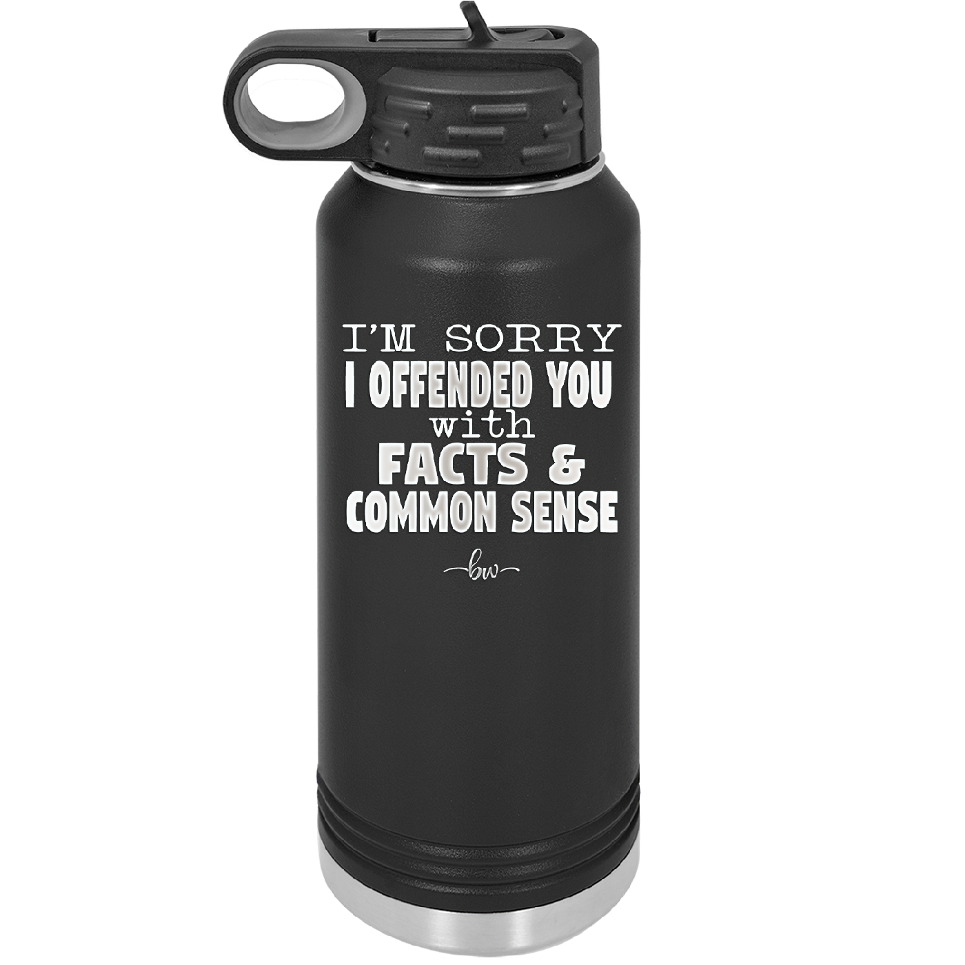 I'm Sorry I've Offended You With Facts and Common Sense - Laser Engraved Stainless Steel Drinkware - 2213 -