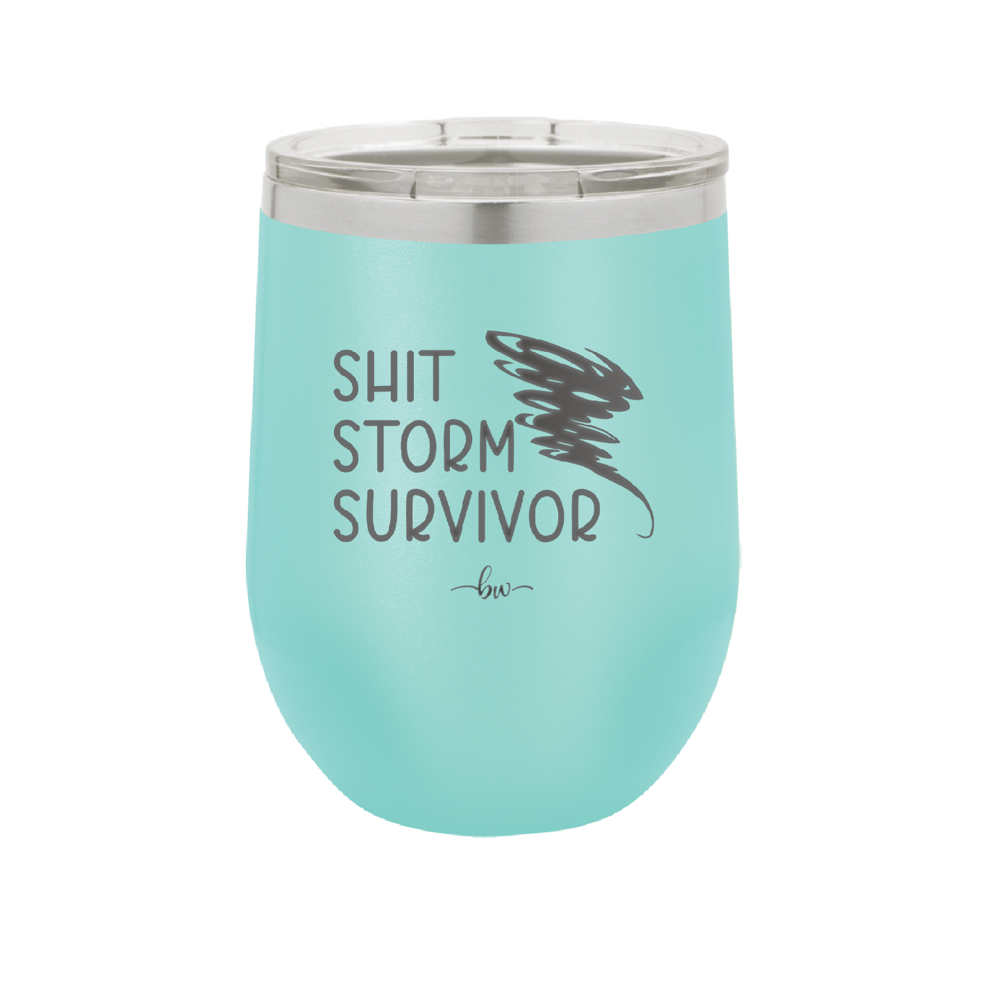 Shit Storm Survivor - Laser Engraved Stainless Steel Drinkware - 2233 -