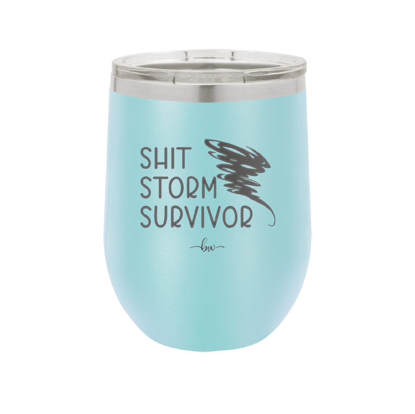Shit Storm Survivor - Laser Engraved Stainless Steel Drinkware - 2233 -