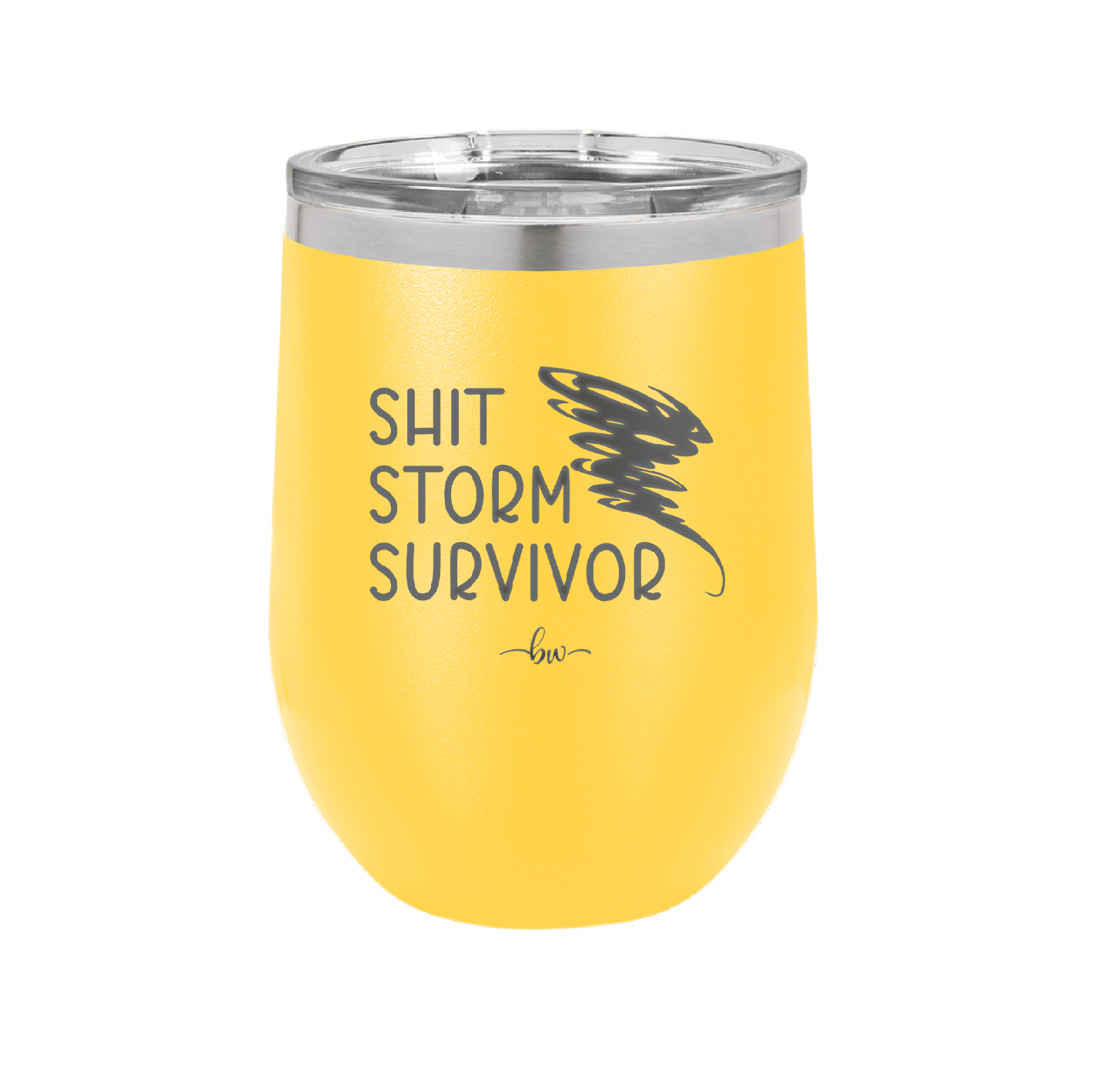 Shit Storm Survivor - Laser Engraved Stainless Steel Drinkware - 2233 -