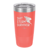 Shit Storm Survivor - Laser Engraved Stainless Steel Drinkware - 2233 -
