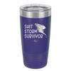 Shit Storm Survivor - Laser Engraved Stainless Steel Drinkware - 2233 -