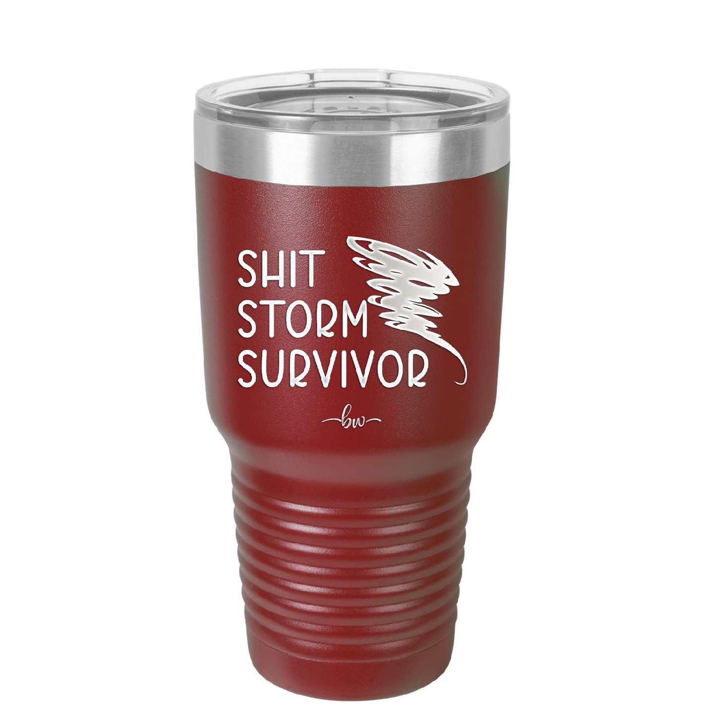 Shit Storm Survivor - Laser Engraved Stainless Steel Drinkware - 2233 -