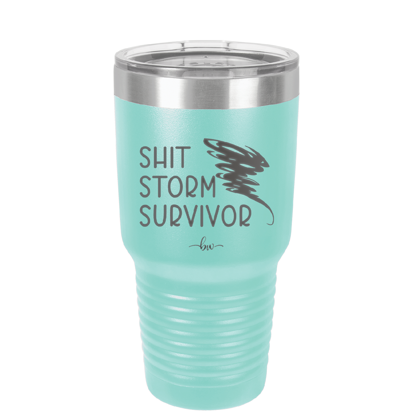 Shit Storm Survivor - Laser Engraved Stainless Steel Drinkware - 2233 -