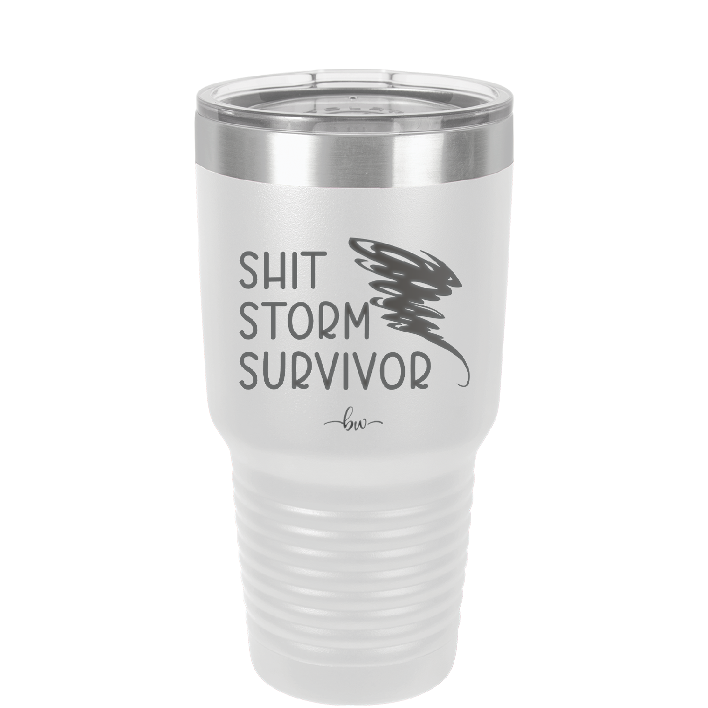 Shit Storm Survivor - Laser Engraved Stainless Steel Drinkware - 2233 -