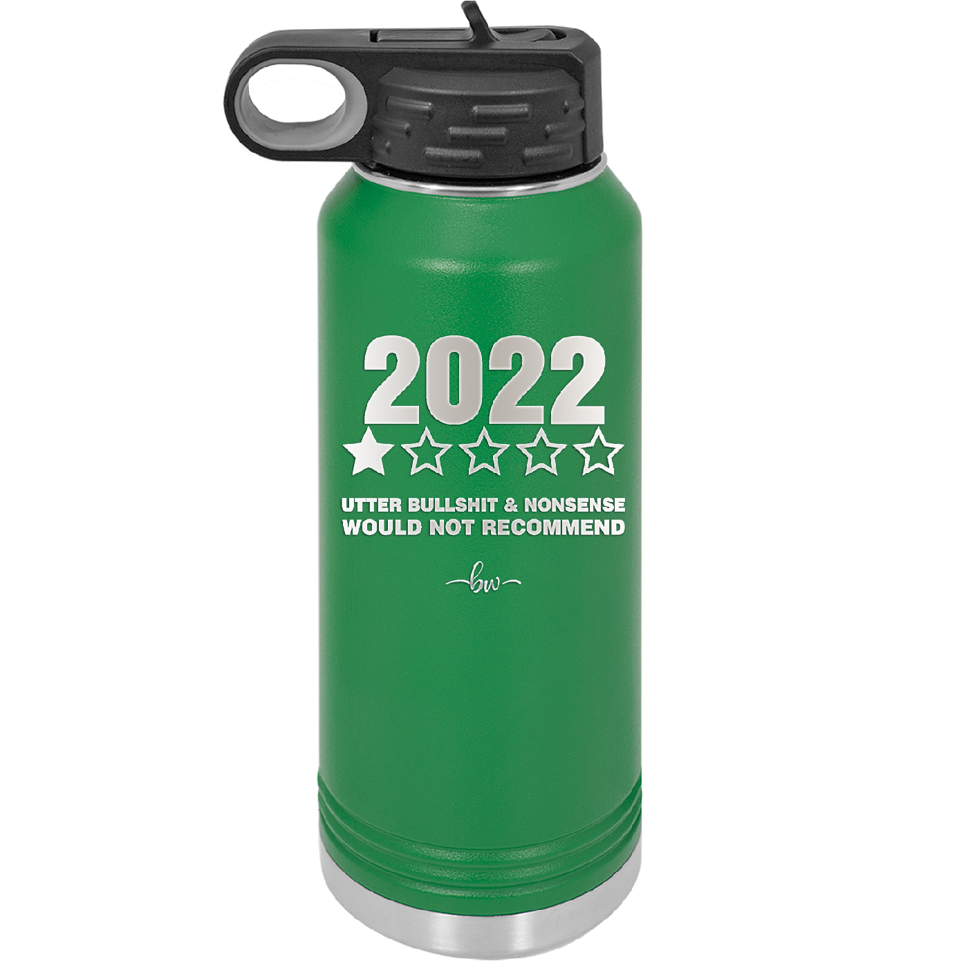 32 oz water bottle 2022 utter bullshitt and nonsense would not recommend- green