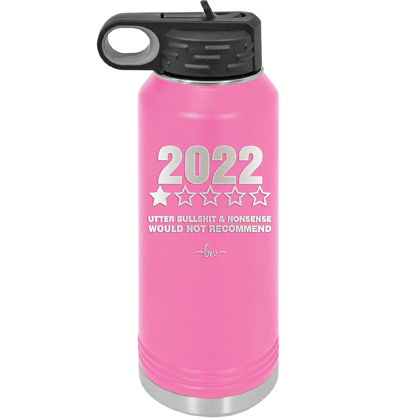 32 oz water bottle 2022 utter bullshitt and nonsense would not recommend- pink