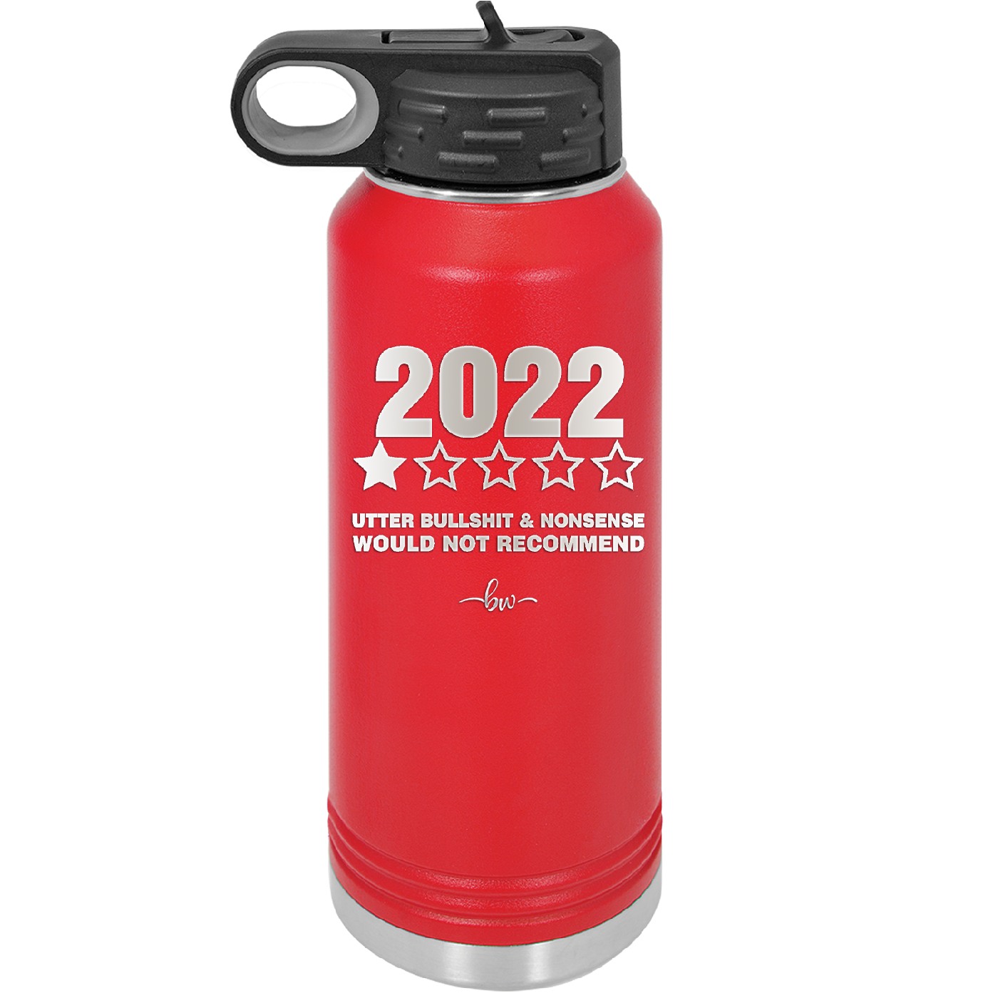 32 oz water bottle 2022 utter bullshitt and nonsense would not recommend-- red