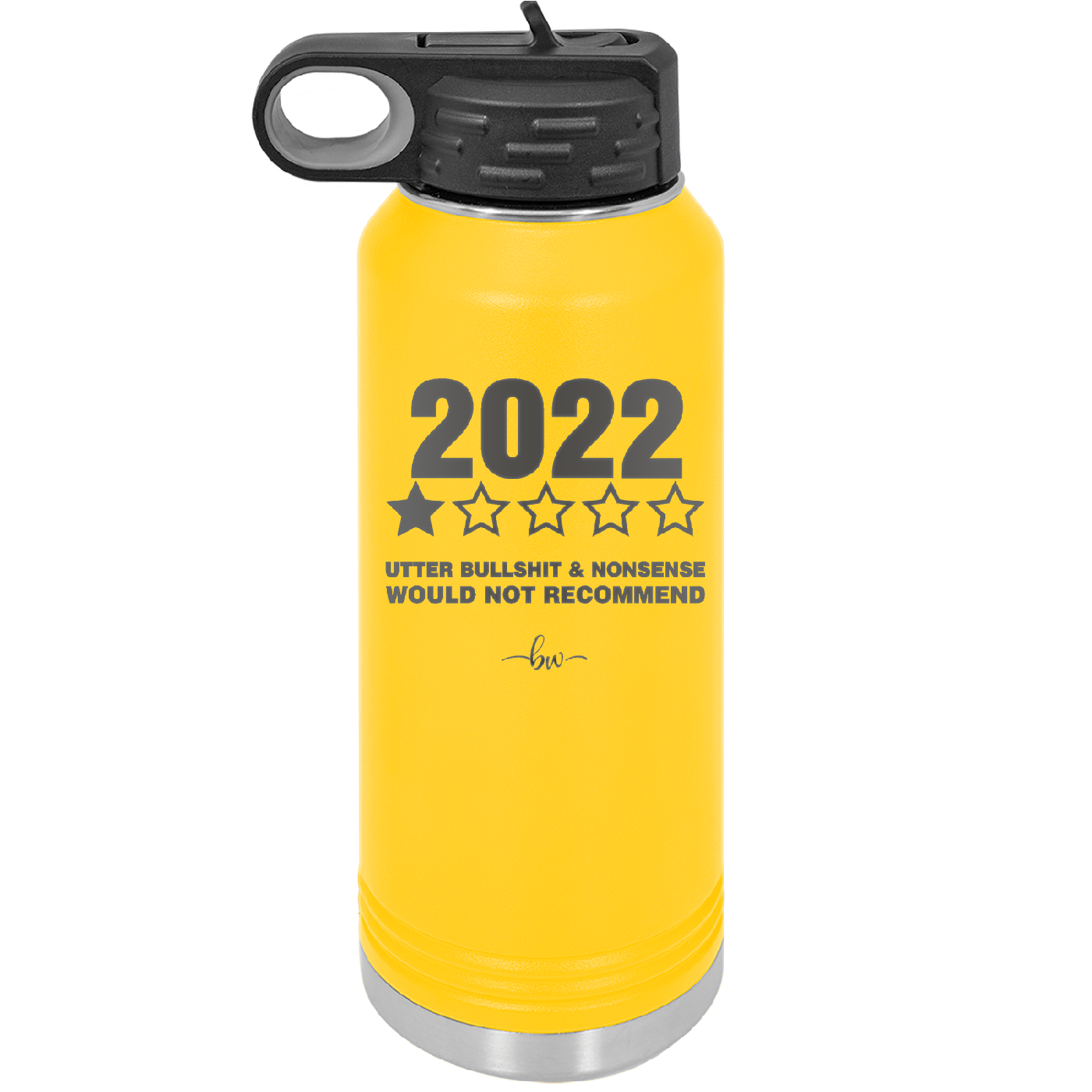 30 oz water bottle 2022 utter bullshitt and nonsense would not recommend - yellow