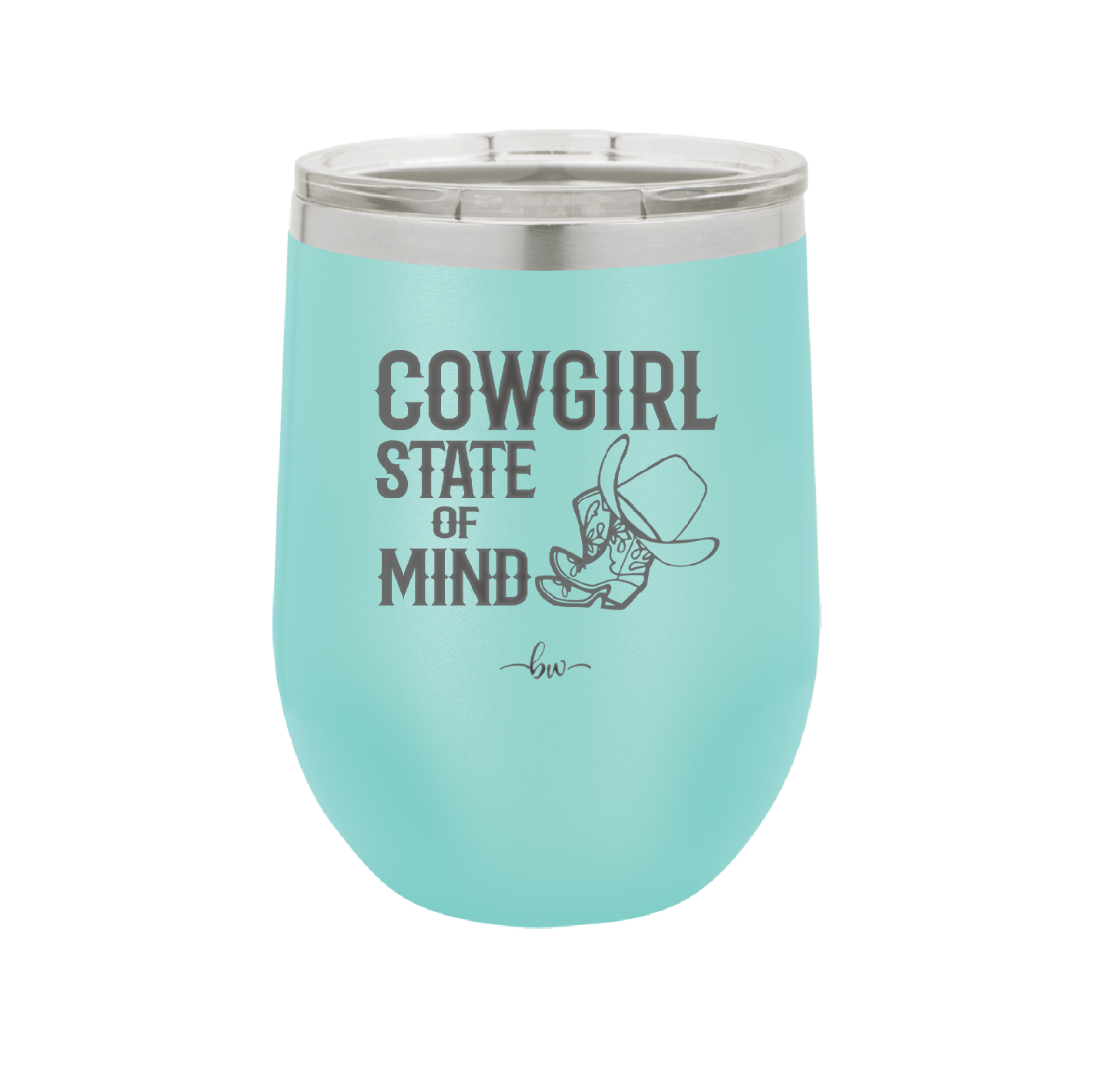 Cowgirl State of Mind - Laser Engraved Stainless Steel Drinkware - 2242 -