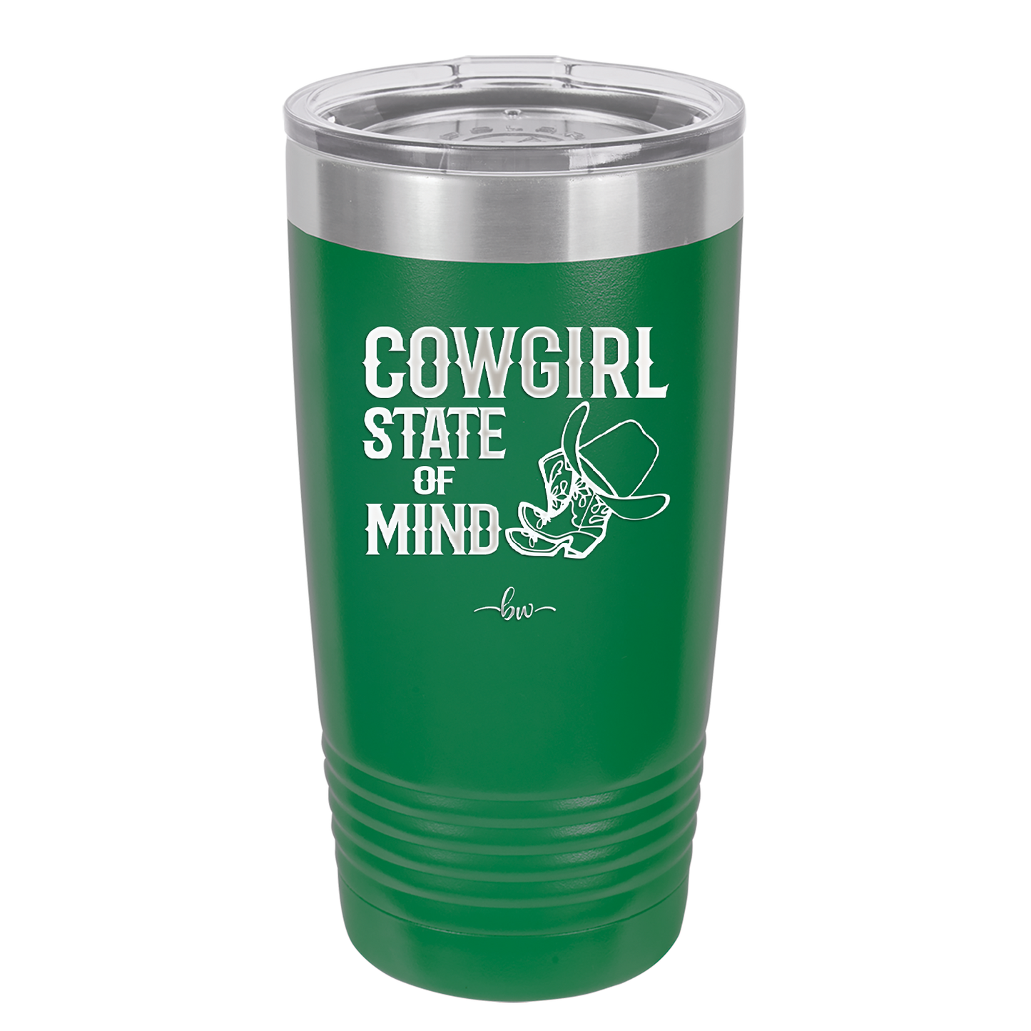 Cowgirl State of Mind - Laser Engraved Stainless Steel Drinkware - 2242 -