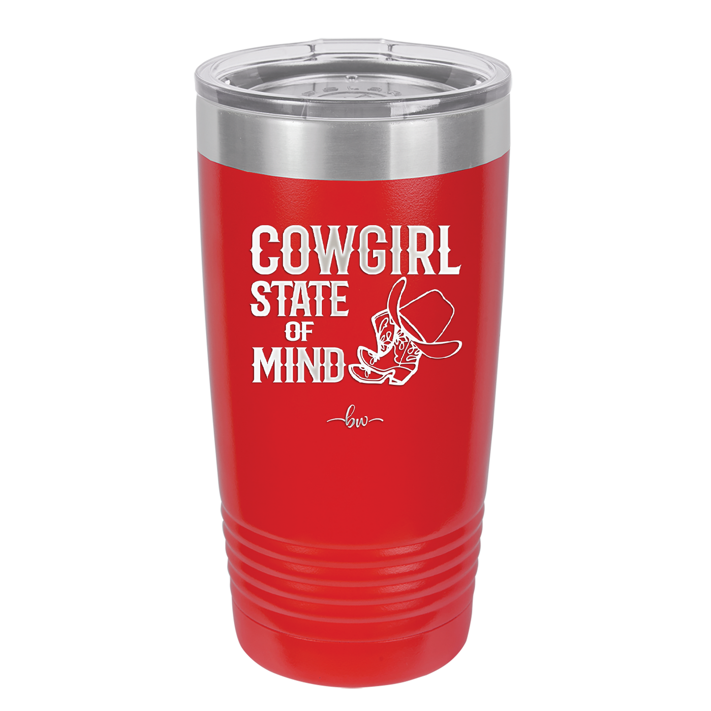 Cowgirl State of Mind - Laser Engraved Stainless Steel Drinkware - 2242 -
