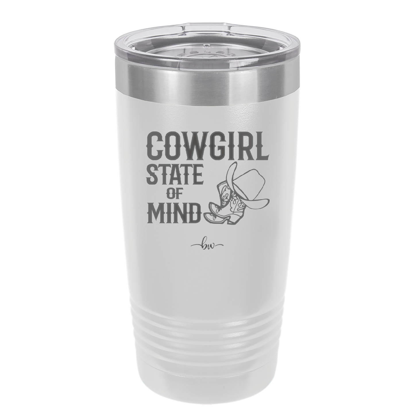 Cowgirl State of Mind - Laser Engraved Stainless Steel Drinkware - 2242 -