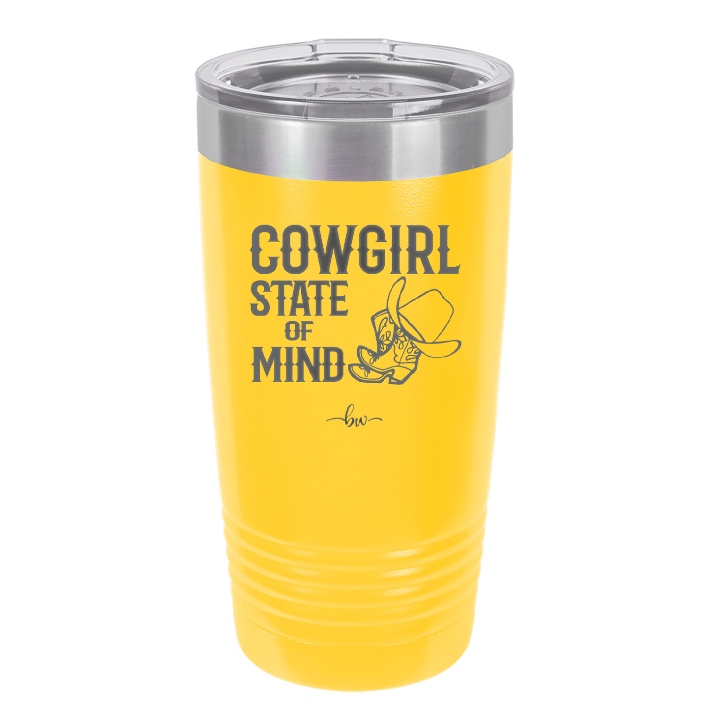 Cowgirl State of Mind - Laser Engraved Stainless Steel Drinkware - 2242 -