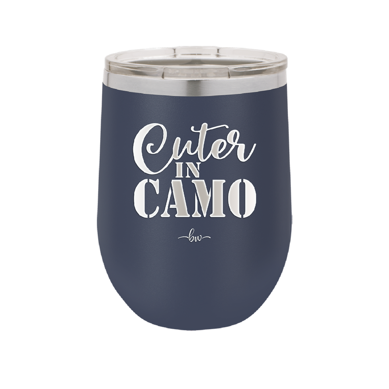 Cuter in Camo - Laser Engraved Stainless Steel Drinkware - 2243 -