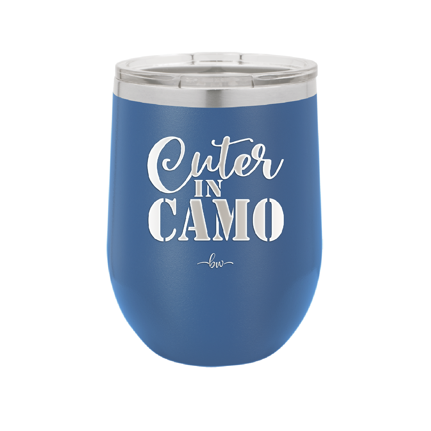 Cuter in Camo - Laser Engraved Stainless Steel Drinkware - 2243 -