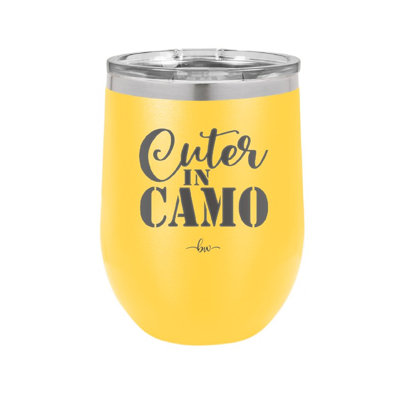 Cuter in Camo - Laser Engraved Stainless Steel Drinkware - 2243 -
