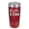 Cuter in Camo - Laser Engraved Stainless Steel Drinkware - 2243 -