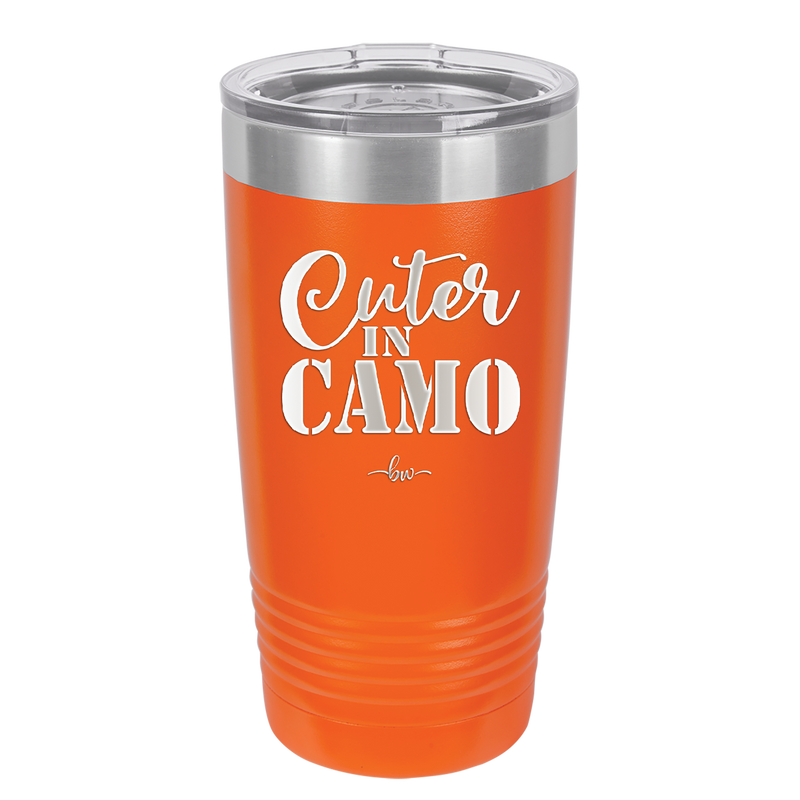 Cuter in Camo - Laser Engraved Stainless Steel Drinkware - 2243 -