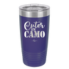 Cuter in Camo - Laser Engraved Stainless Steel Drinkware - 2243 -
