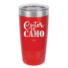 Cuter in Camo - Laser Engraved Stainless Steel Drinkware - 2243 -