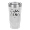 Cuter in Camo - Laser Engraved Stainless Steel Drinkware - 2243 -
