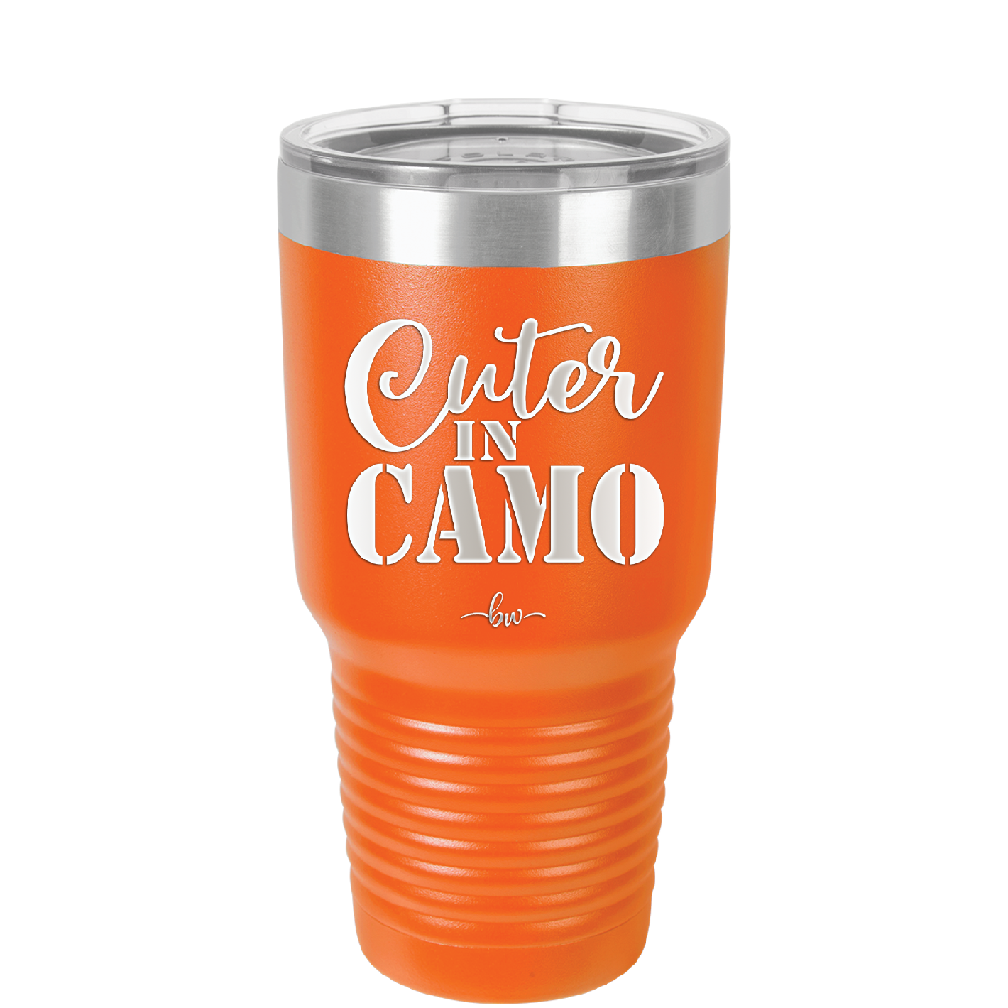 Cuter in Camo - Laser Engraved Stainless Steel Drinkware - 2243 -