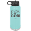 Cuter in Camo - Laser Engraved Stainless Steel Drinkware - 2243 -