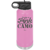 Pretty in Pink Dangerous in Camo - Laser Engraved Stainless Steel Drinkware - 2261 -