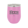 I Like Beer and Maybe 2 People - Laser Engraved Stainless Steel Drinkware - 2263 -