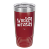I Like Whiskey and Maybe 2 People - Laser Engraved Stainless Steel Drinkware - 2264 -