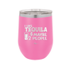 I Like Tequila and Maybe 2 People - Laser Engraved Stainless Steel Drinkware - 2265 -