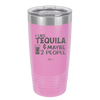 I Like Tequila and Maybe 2 People - Laser Engraved Stainless Steel Drinkware - 2265 -