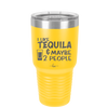 I Like Tequila and Maybe 2 People - Laser Engraved Stainless Steel Drinkware - 2265 -