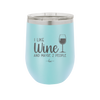 I Like Wine and Maybe 2 People - Laser Engraved Stainless Steel Drinkware - 2266 -