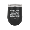 Rise and Shine Nope Best I Can Hope for is Shuffle and Caffeinate - Laser Engraved Stainless Steel Drinkware - 2285 -