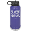 Rise and Shine Nope Best I Can Hope for is Shuffle and Caffeinate - Laser Engraved Stainless Steel Drinkware - 2285 -