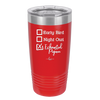 Exhausted Pigeon - Laser Engraved Stainless Steel Drinkware - 2287 -