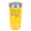 Exhausted Pigeon - Laser Engraved Stainless Steel Drinkware - 2287 -