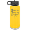 Exhausted Pigeon - Laser Engraved Stainless Steel Drinkware - 2287 -