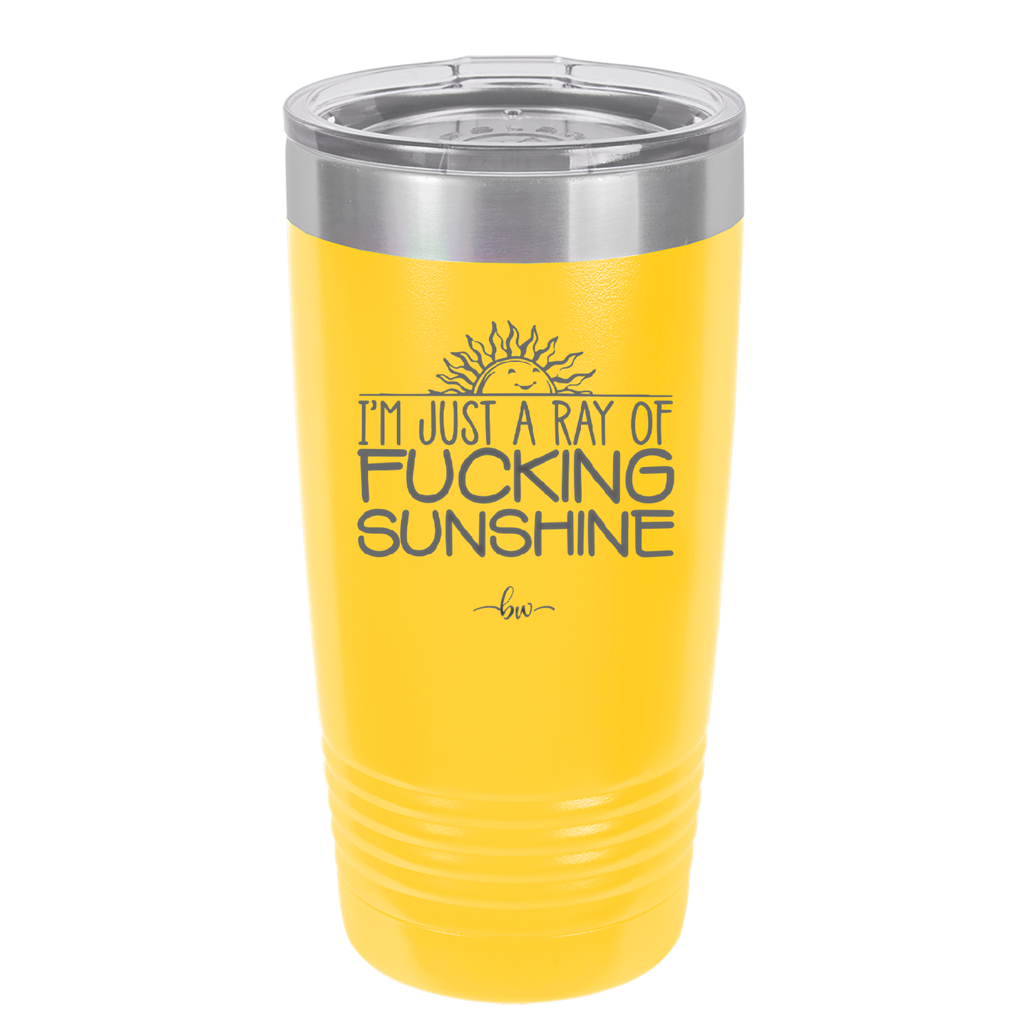 I'm Just a Ray of Fucking Sunshine - Laser Engraved Stainless Steel Drinkware - 2288 -