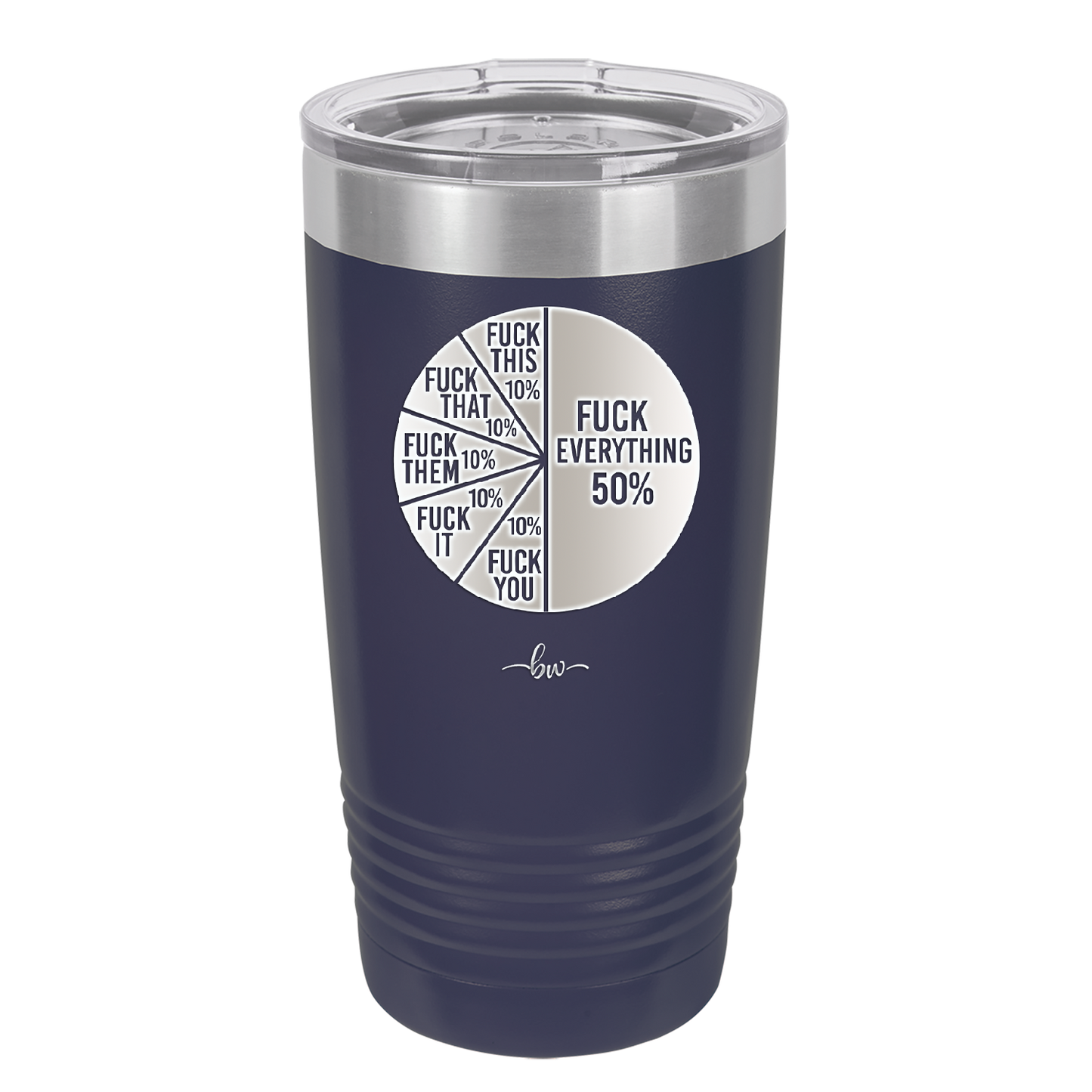 Fuck This That Them It You Everything Pie Chart - Laser Engraved Stainless Steel Drinkware - 2293 -