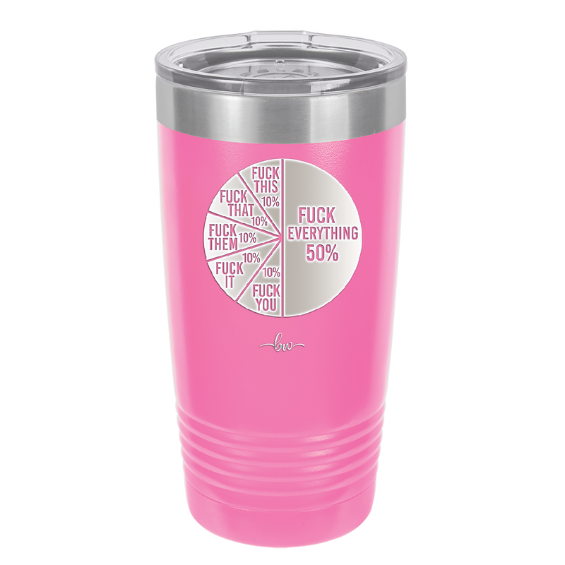 Fuck This That Them It You Everything Pie Chart - Laser Engraved Stainless Steel Drinkware - 2293 -