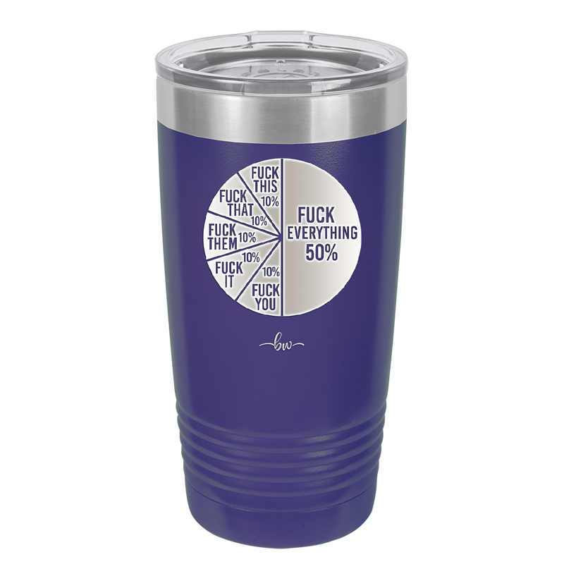Fuck This That Them It You Everything Pie Chart - Laser Engraved Stainless Steel Drinkware - 2293 -