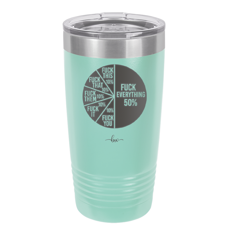 Fuck This That Them It You Everything Pie Chart - Laser Engraved Stainless Steel Drinkware - 2293 -