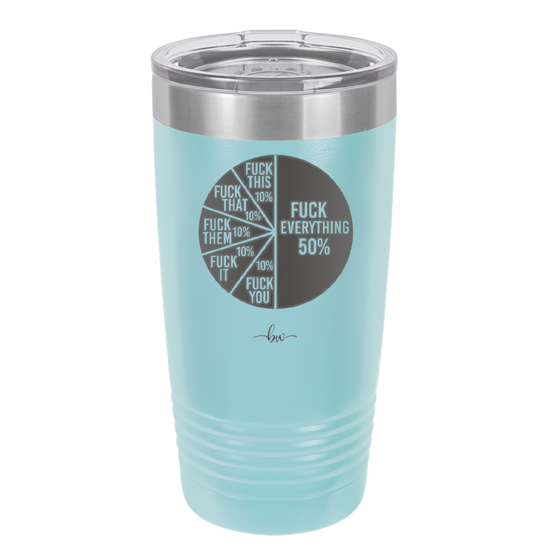 Fuck This That Them It You Everything Pie Chart - Laser Engraved Stainless Steel Drinkware - 2293 -