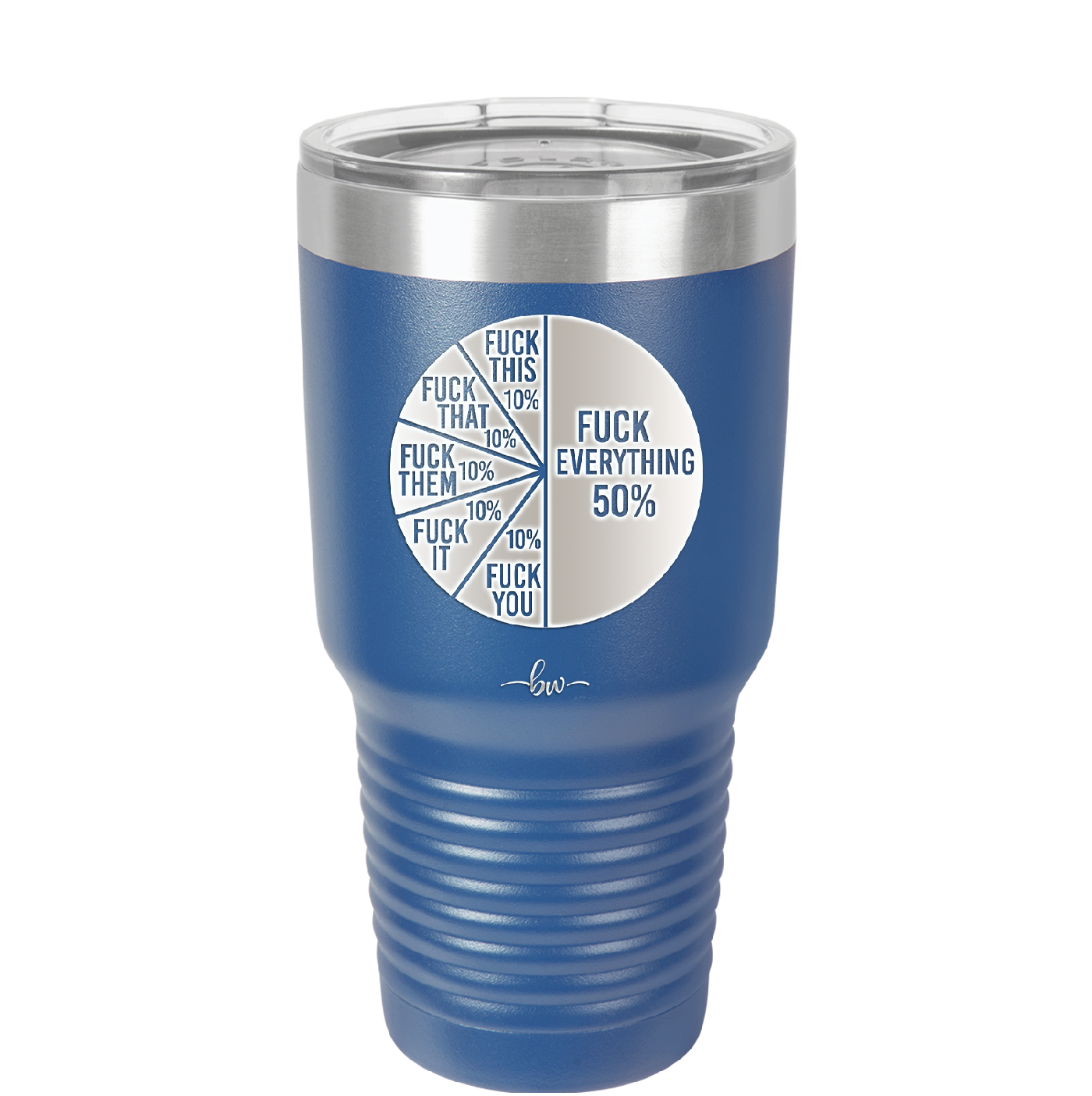 Fuck This That Them It You Everything Pie Chart - Laser Engraved Stainless Steel Drinkware - 2293 -