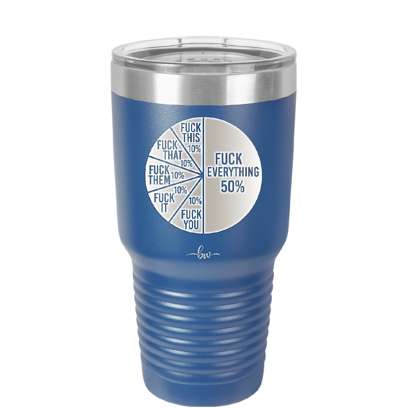 Fuck This That Them It You Everything Pie Chart - Laser Engraved Stainless Steel Drinkware - 2293 -