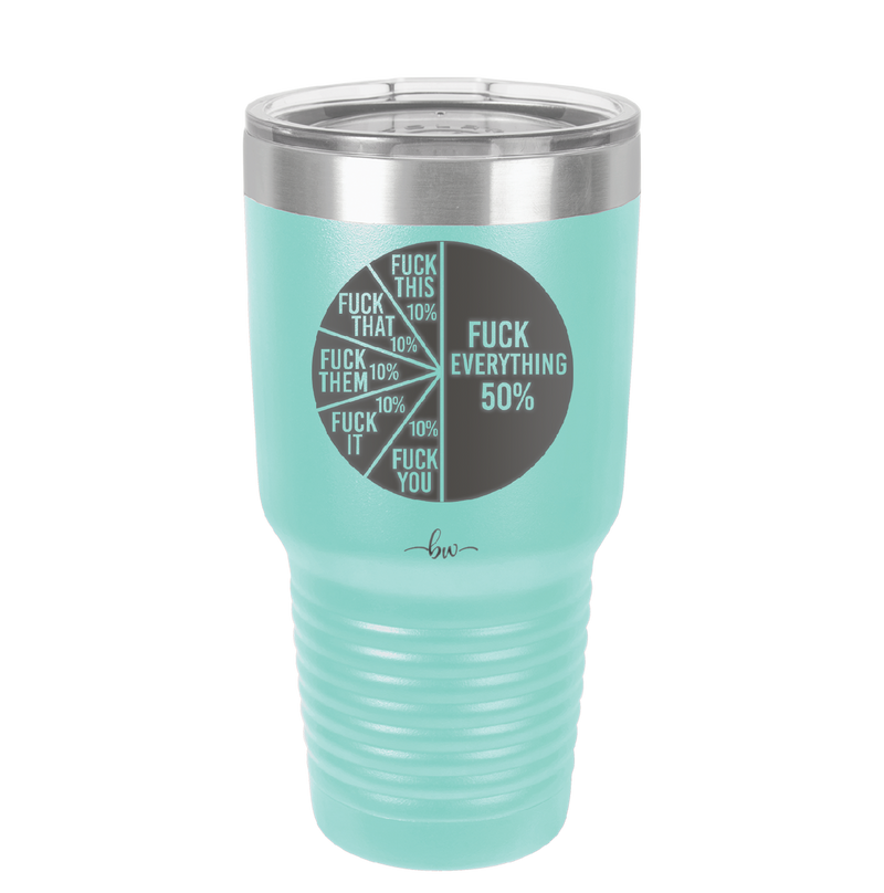 Fuck This That Them It You Everything Pie Chart - Laser Engraved Stainless Steel Drinkware - 2293 -