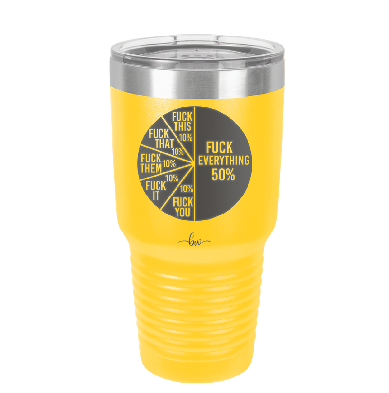 Fuck This That Them It You Everything Pie Chart - Laser Engraved Stainless Steel Drinkware - 2293 -